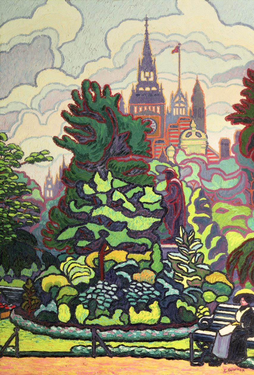 Ogródy Wzdłuż Victoria Bulwaru autorstwa Charles Ginner