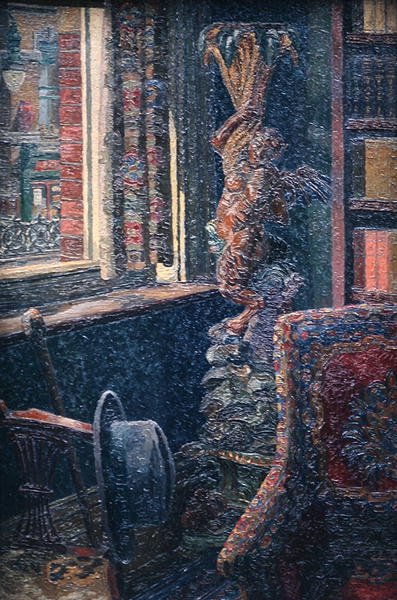 Wnętrze (olej) autorstwa Charles Ginner