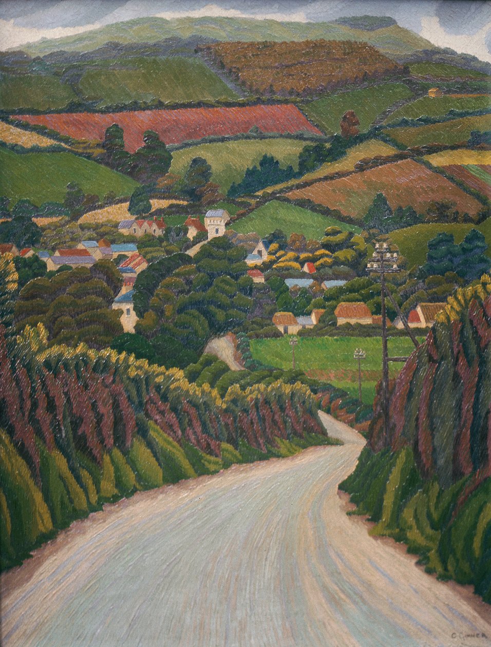 Penally Hill w Kornwalii autorstwa Charles Ginner