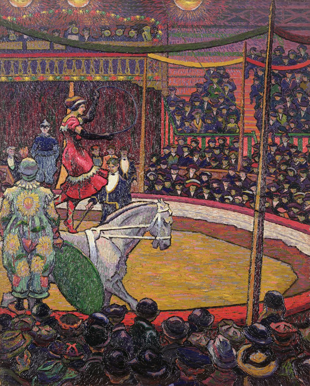 Cyrk, ok. 1913 r. (olej na płótnie) autorstwa Charles Ginner