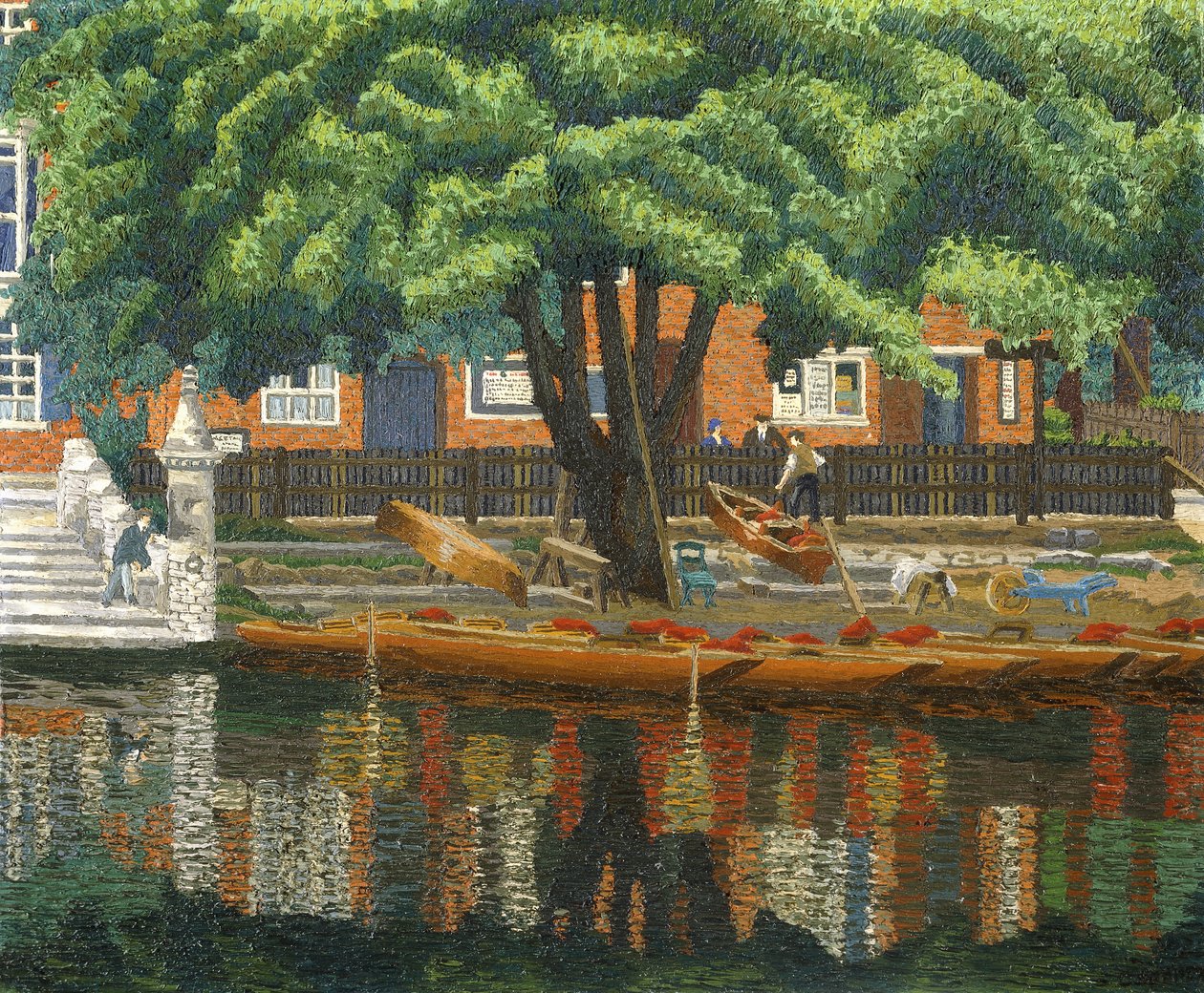 The Landing Stage, Stratford-Upon-Avonpolish autorstwa Charles Ginner