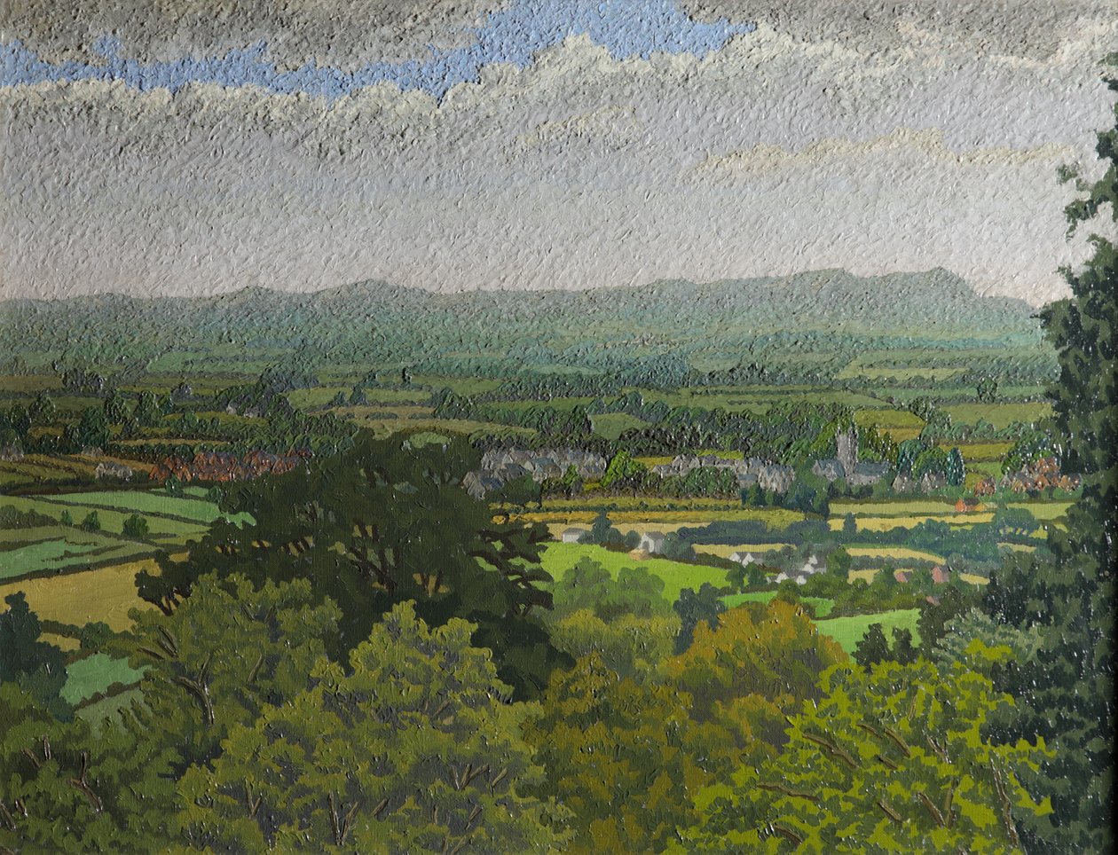 Malvern Hills, Worcestershire (olej na płótnie) autorstwa Charles Ginner