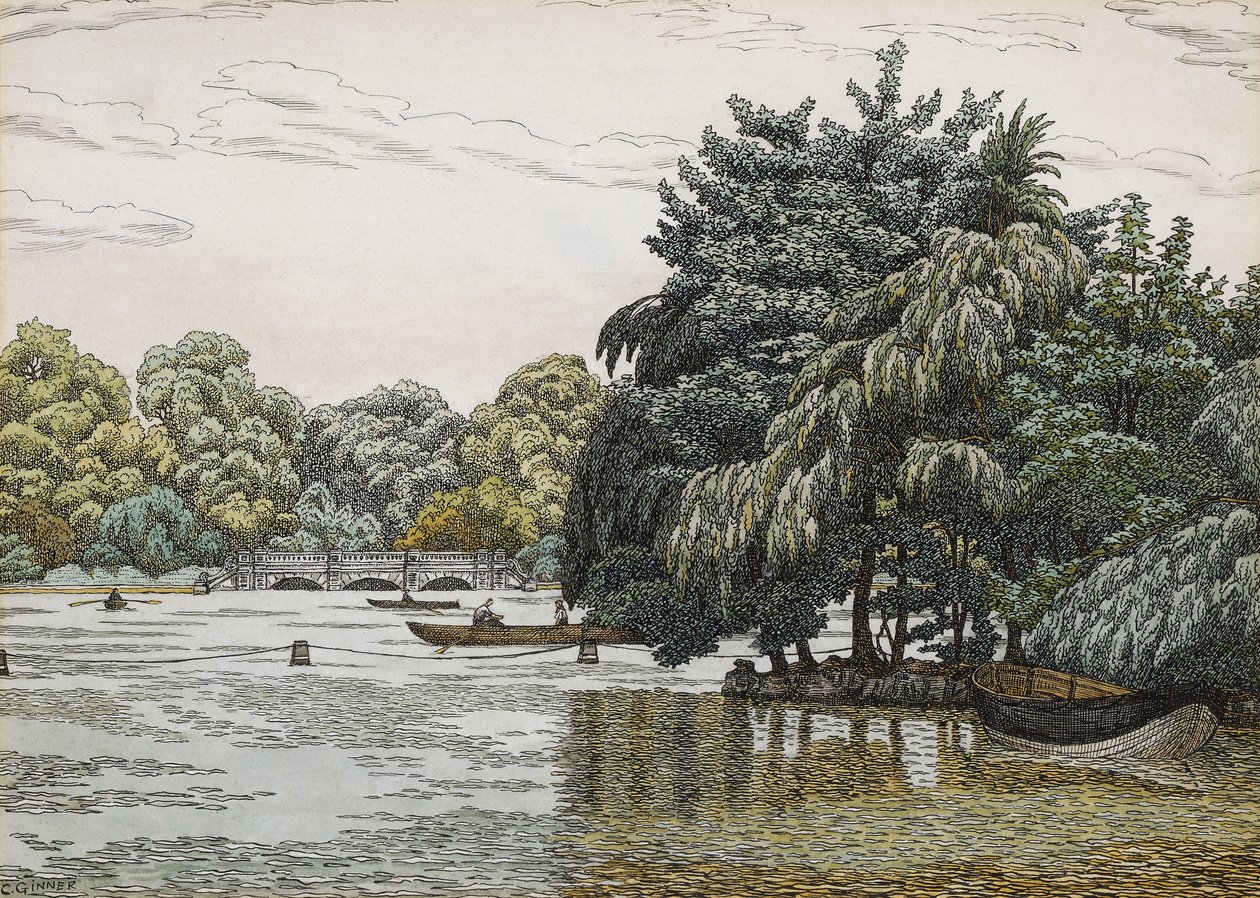 Serpentyna, Hyde Park autorstwa Charles Ginner