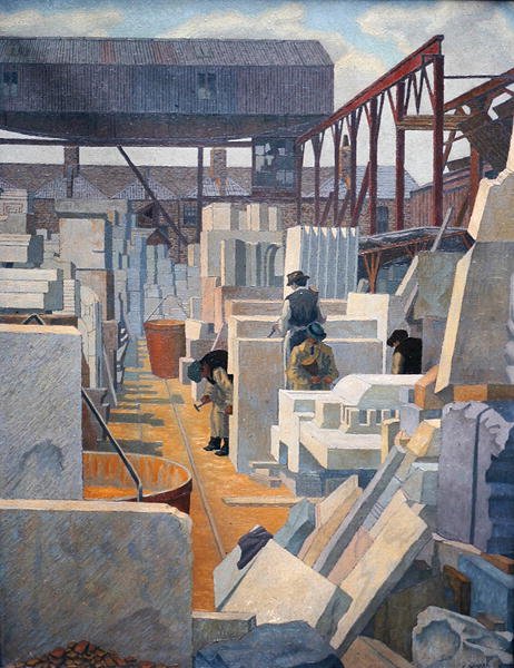 Kamieniarze (olej) autorstwa Charles Ginner