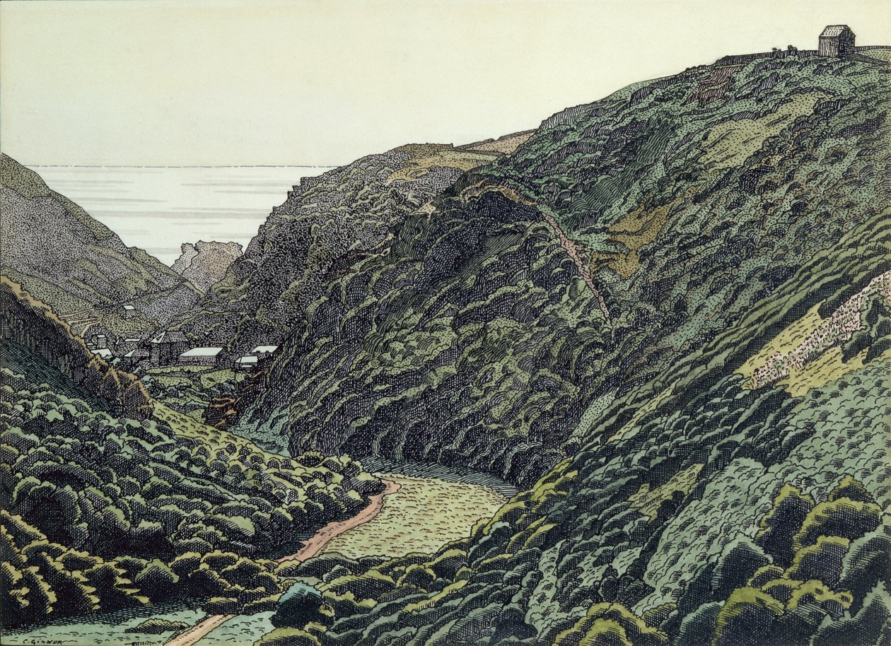 Valency Valley, Boscastle, Kornwalia autorstwa Charles Ginner
