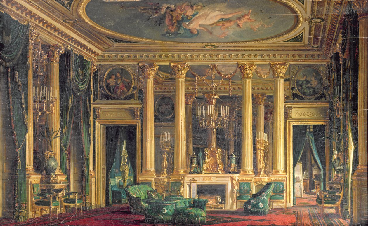 Salon w hotelu Monsieur Basile Parent, Place Vendome, Paryż, 1866 autorstwa Charles Giraud