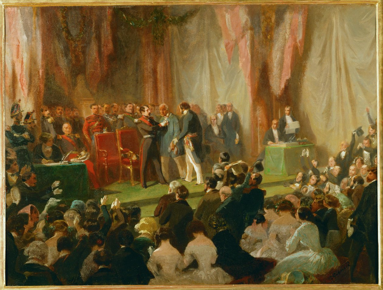 Ludwik Napoleon Bonaparte, książę prezydent i późniejszy cesarz III ... (olej na płótnie) autorstwa Charles Giraud