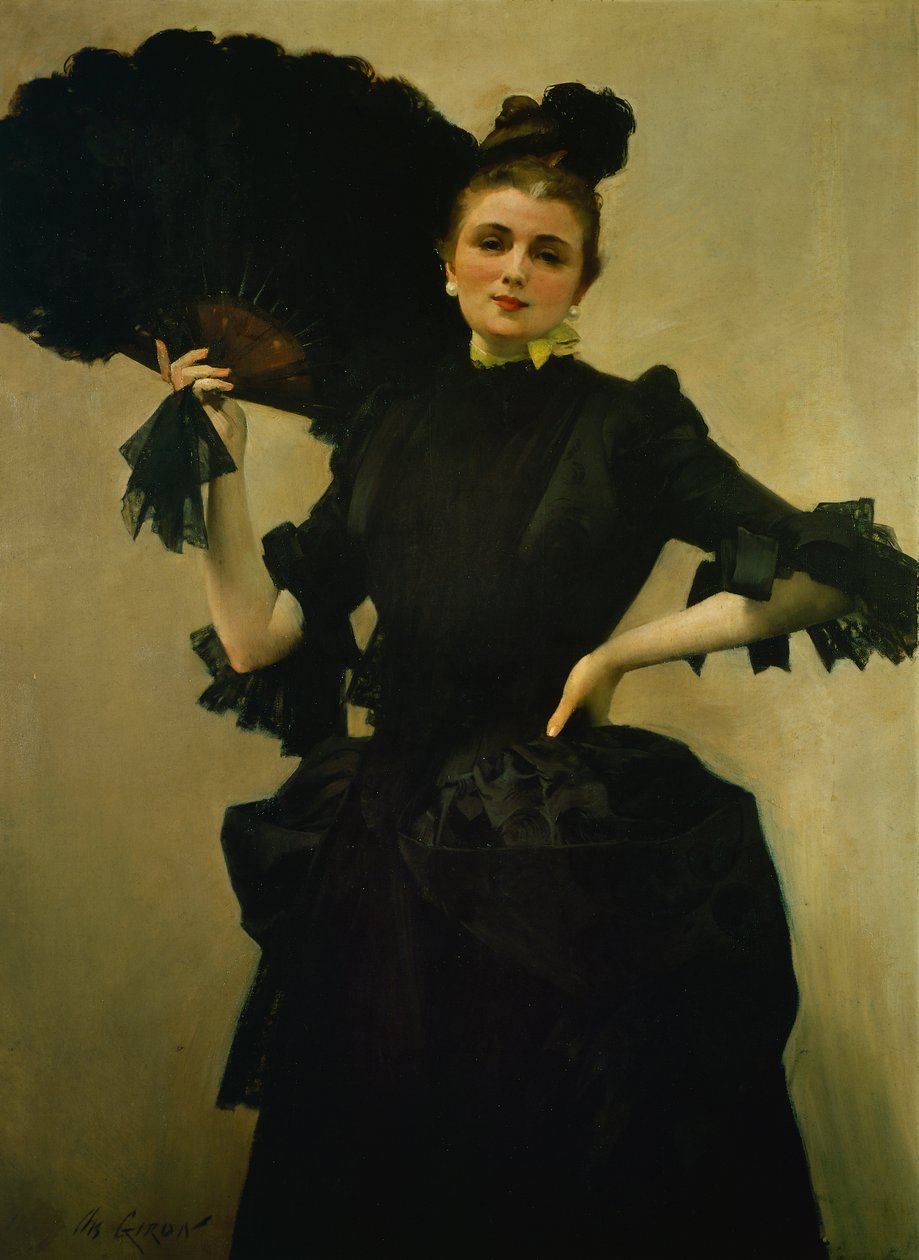 Portret Madam Closmenil – Charles Giron (1850-1914) autorstwa Charles Giron