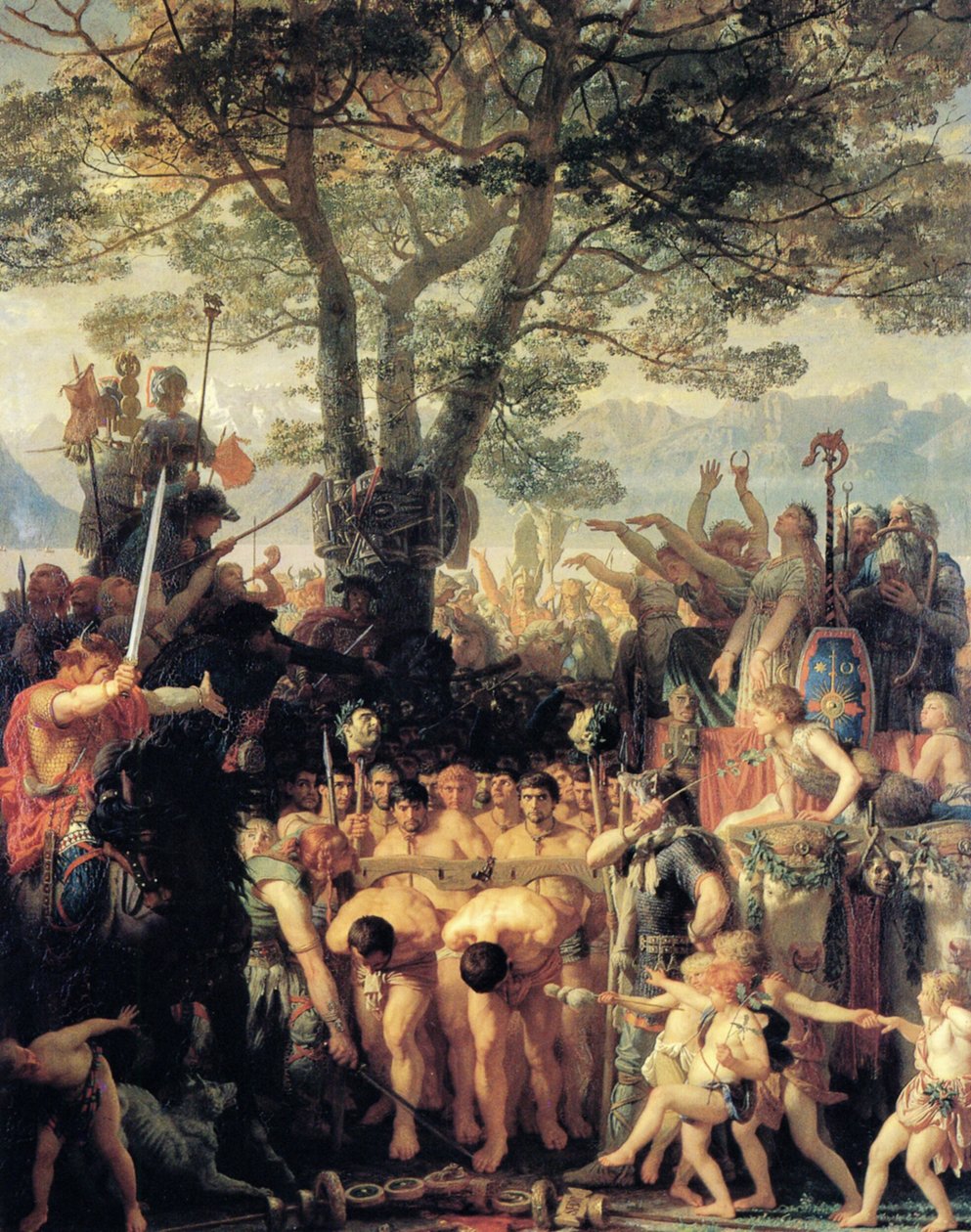 Francuski: Les Romains passant sous le joug Romans Under the Yoke autorstwa Charles Gleyre