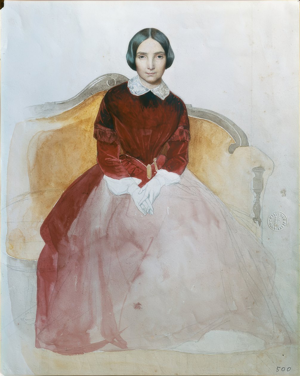 Portret kobiety autorstwa Charles Gleyre