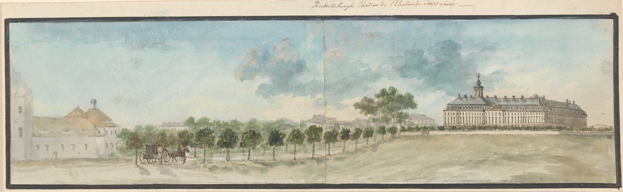Zamek Hubertusburg autorstwa Charles Gore
