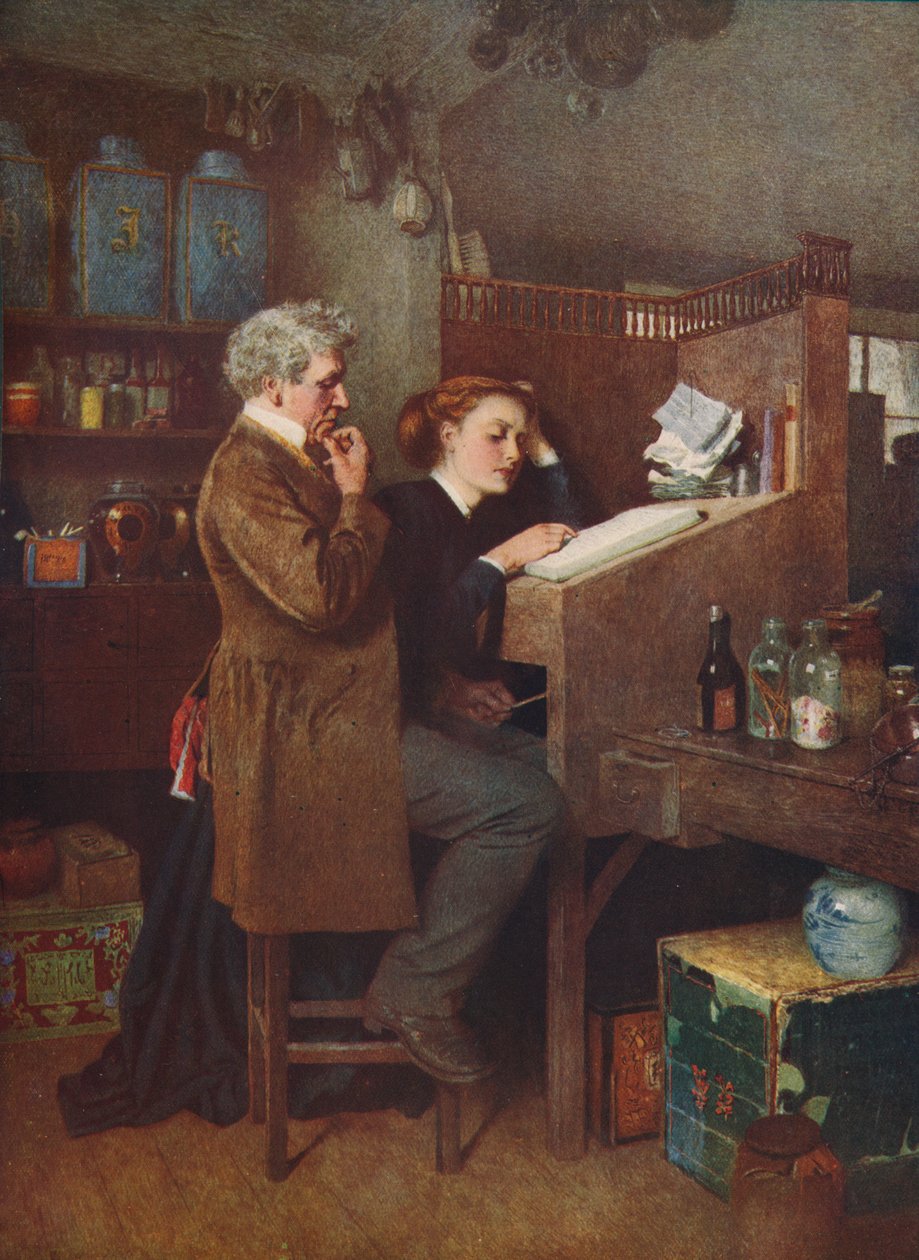Coś nie tak gdzieś, c1850 autorstwa Charles Green
