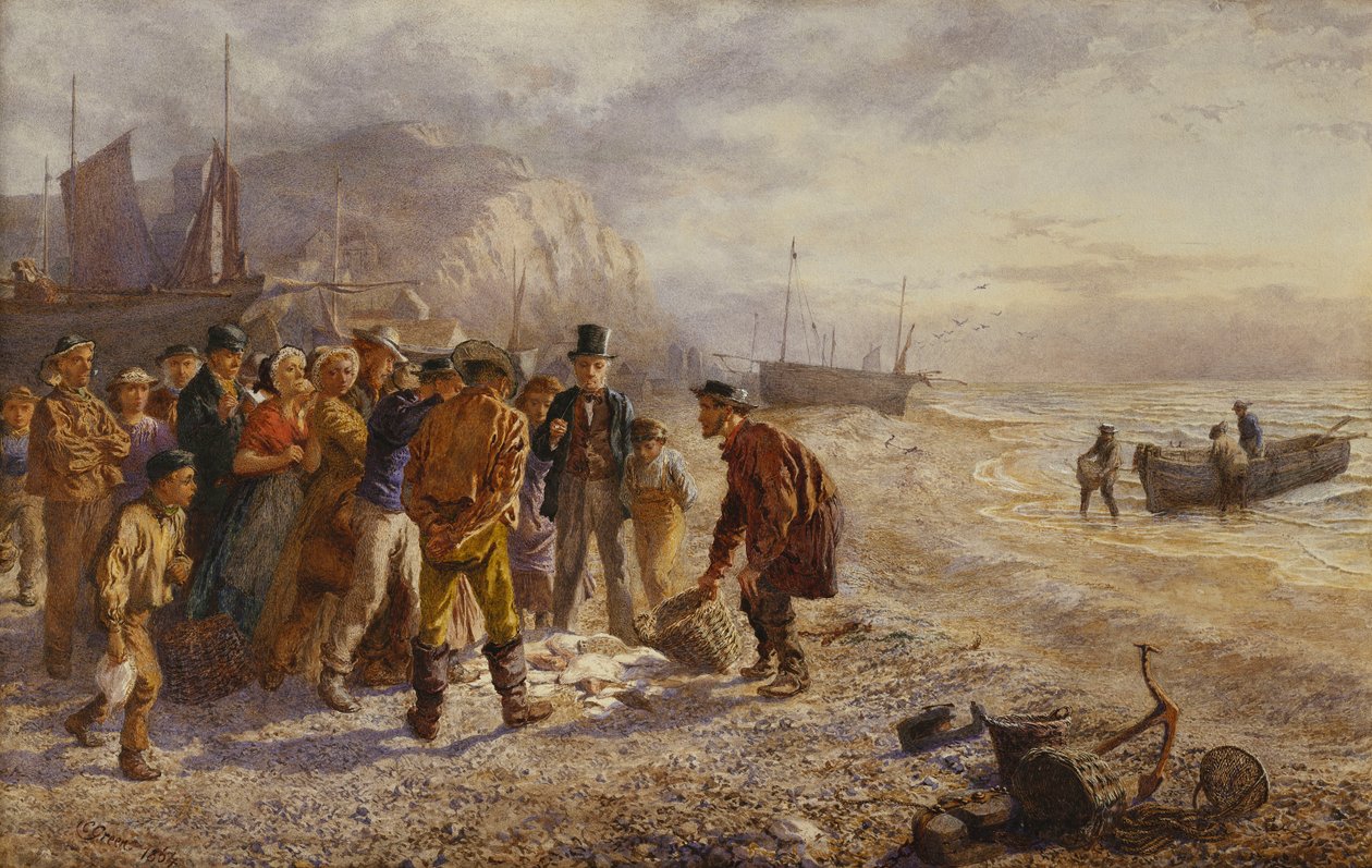 Aukcja, 1864 autorstwa Charles Green