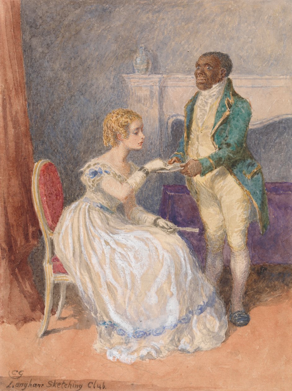 Wizytówka - Temat Klubu Szkicowania Langham autorstwa Charles Green