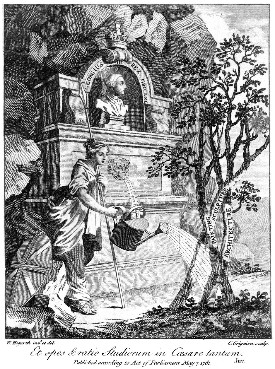 Jerzy III z Wielkiej Brytanii, 1761 autorstwa Charles Grignion