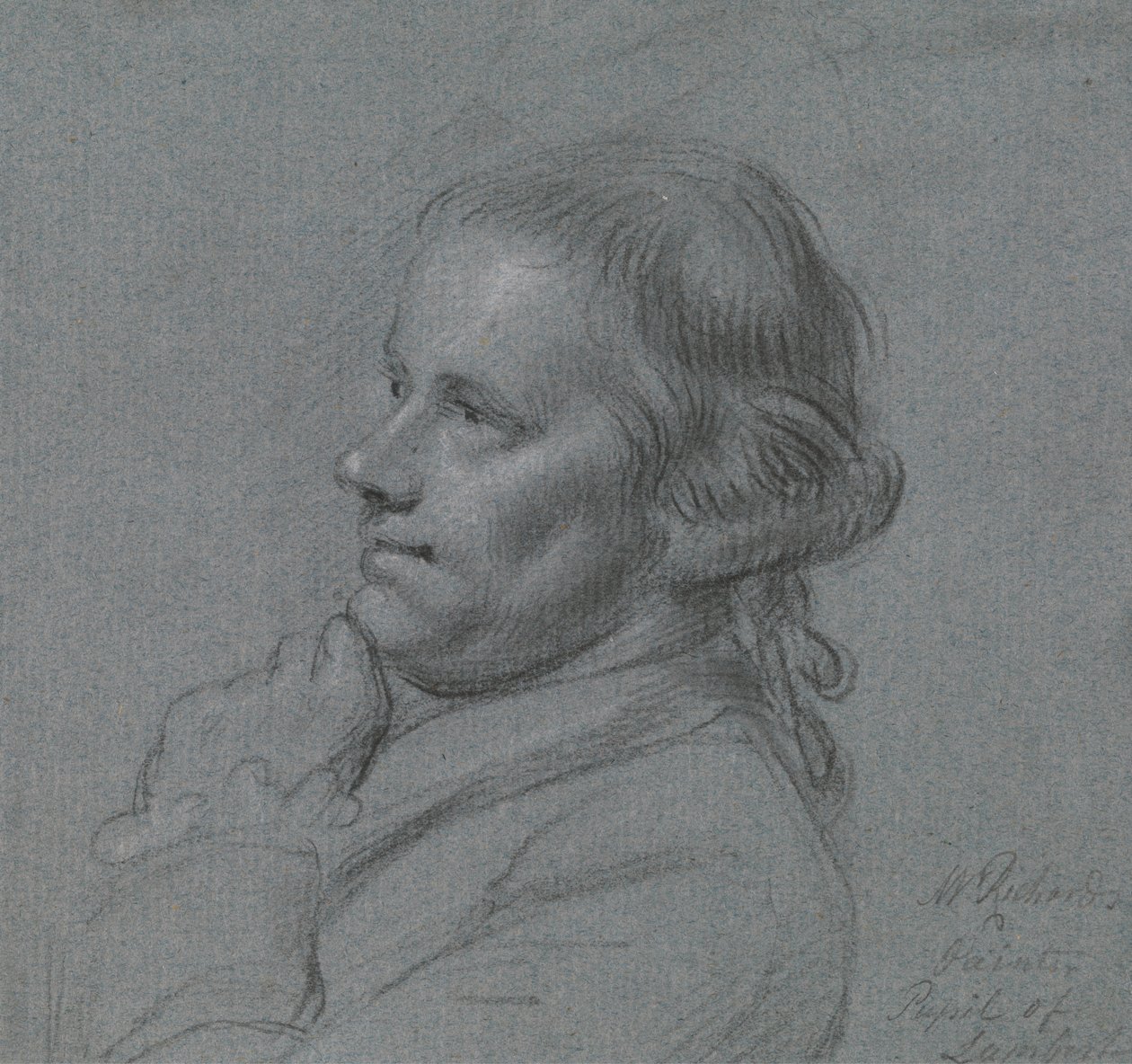 Studium portretowe Johna Inigo Richardsa, RA autorstwa Charles Grignion