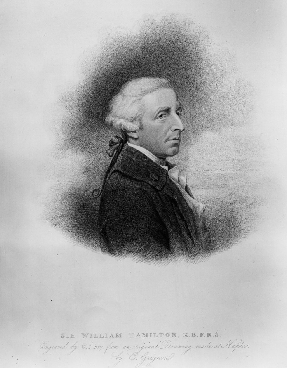 Sir William Hamilton, grawerowany przez Williama Thomasa Fry