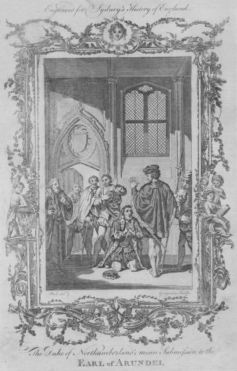 Książę Northumberland oznacza poddanie się hrabiemu Arundel, 1773. autorstwa Charles Grignion