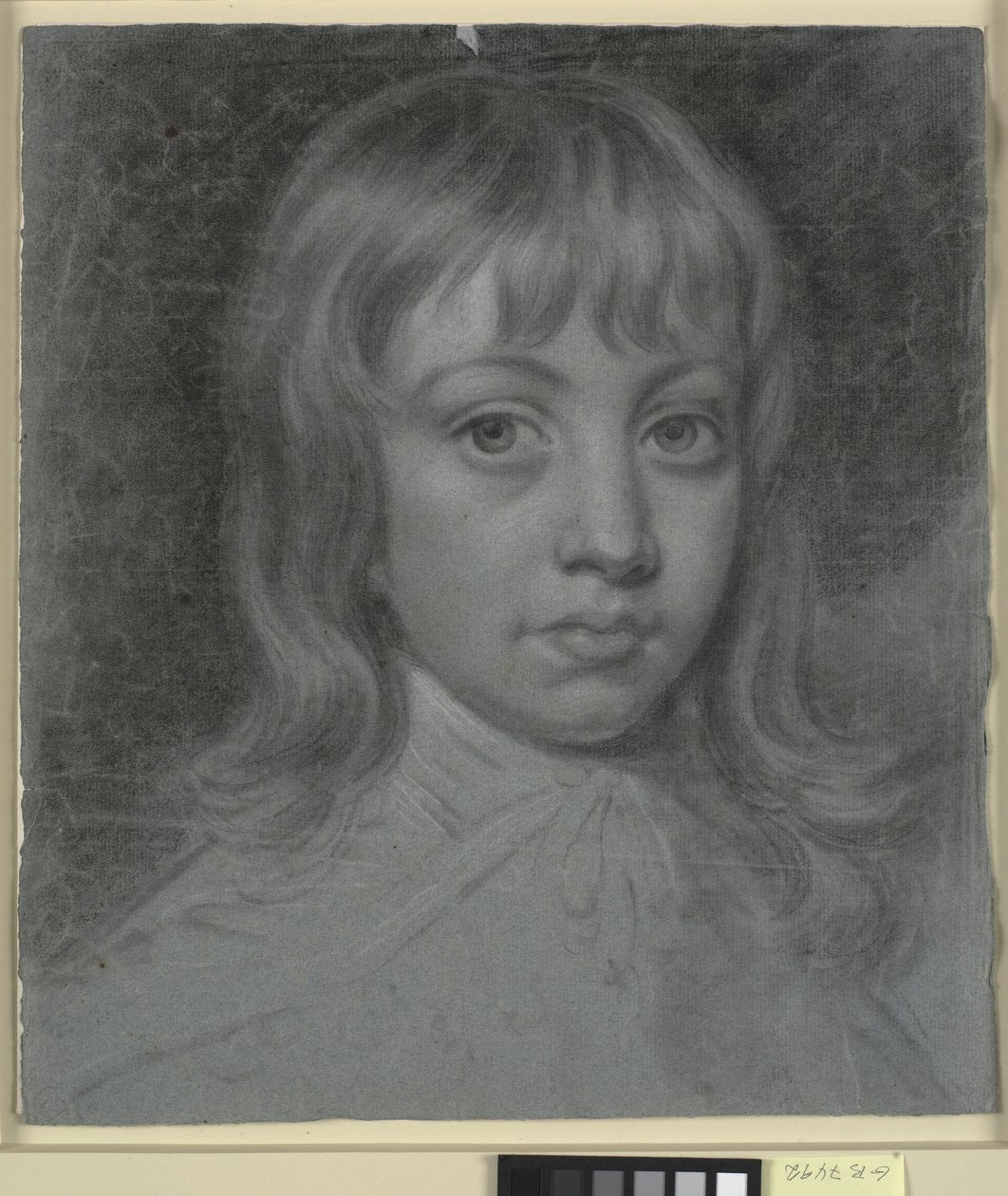 Portret Thomasa Wallera jako dziecka, cała twarz po lewej stronie autorstwa Charles Grignion d.Y.