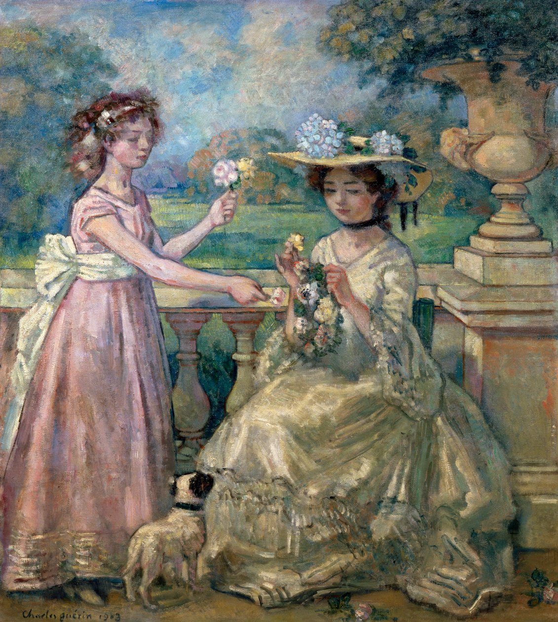 „Dwie dziewczyny na tarasie”, 1903. autorstwa Charles Guerin