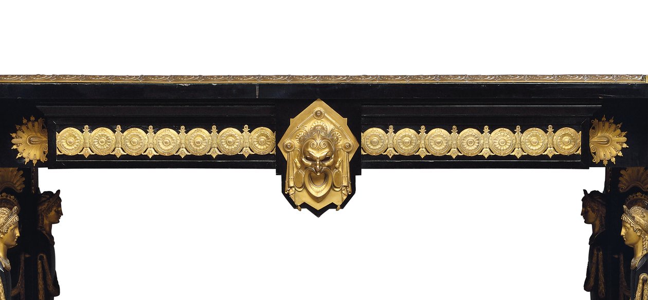 Stół Napoleona III, proj. Jean Brandely, intarsja E. Varlot, Paryż, ok. 1850-75 (ormolu, złocona miedź, heban i jawor) autorstwa Charles Guillaume Diehl