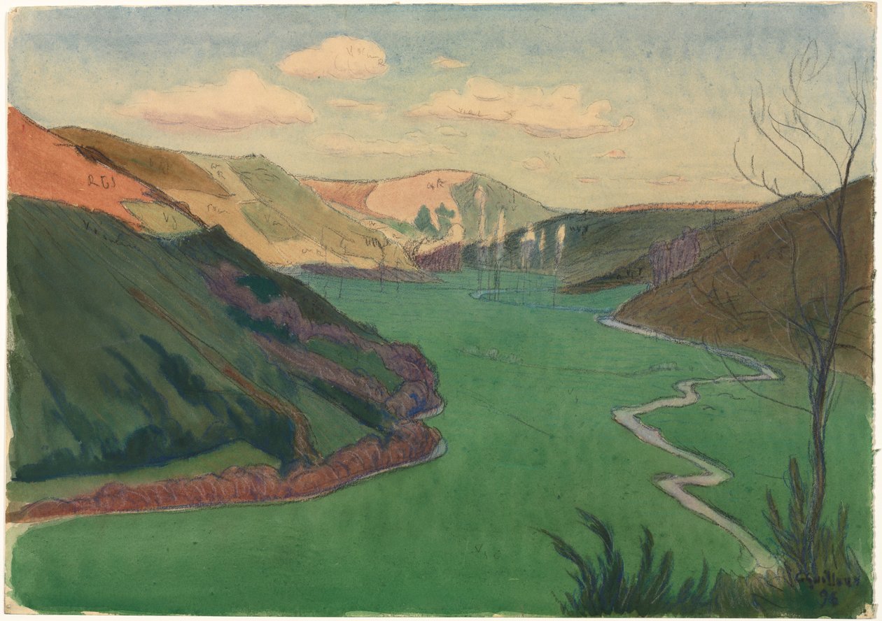 Dolina Stangala, niedaleko Quimper, 1896. autorstwa Charles Guilloux
