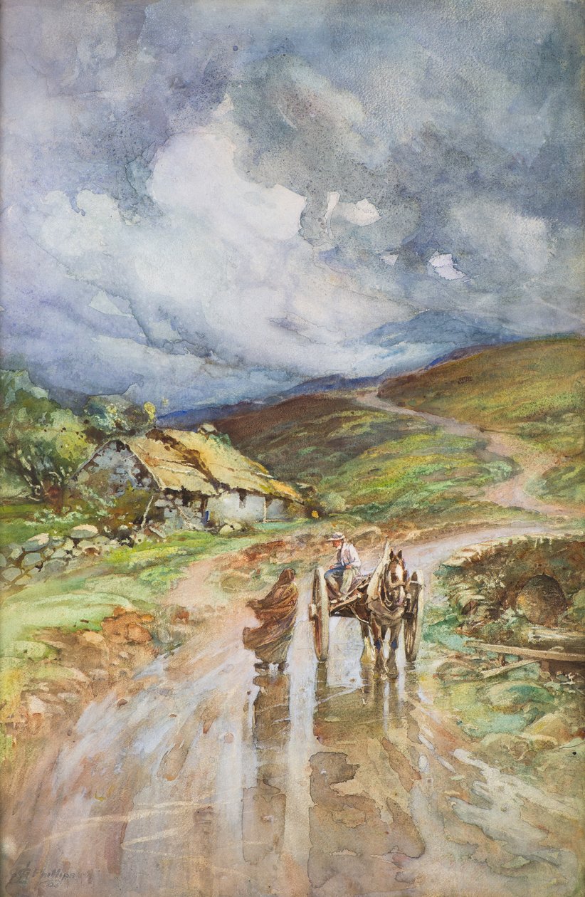 Burza w górach autorstwa Charles Gustav Louis Phillips