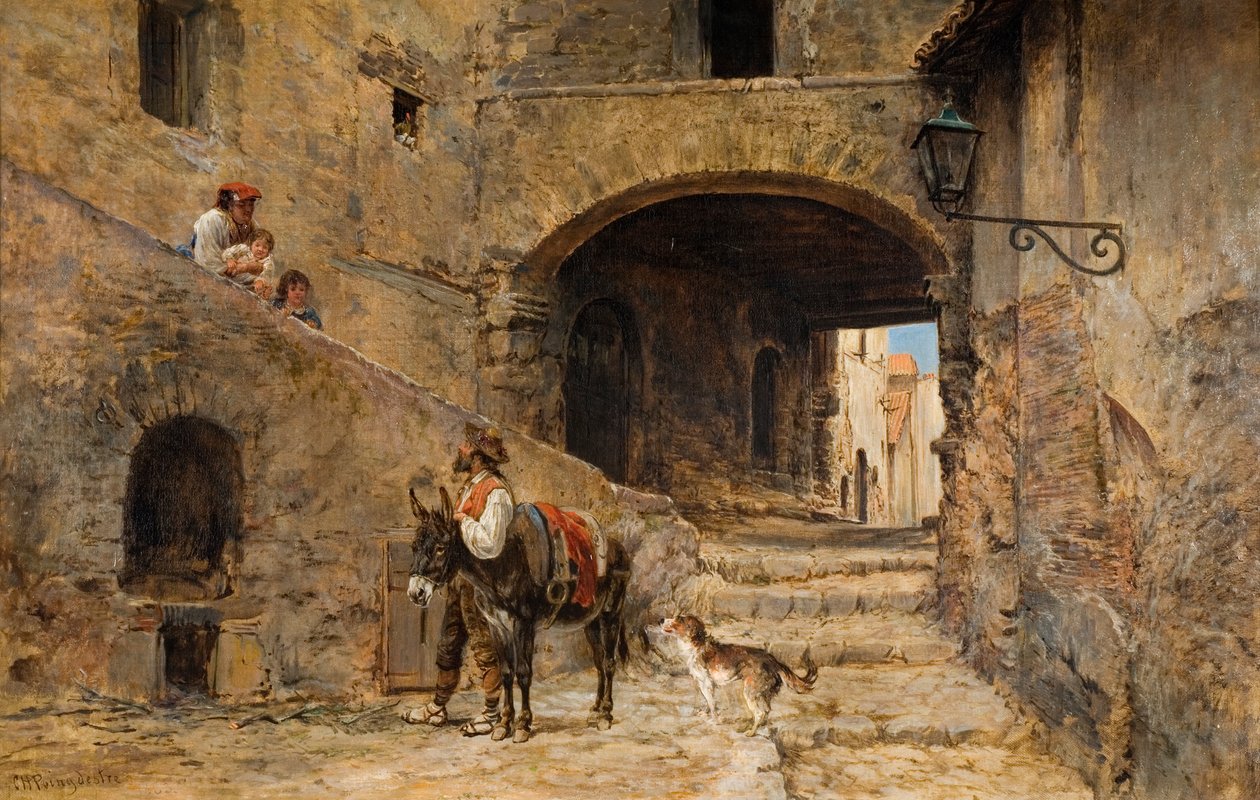 Anticoli Corrado w górach Sabine, 1883 autorstwa Charles H. Poingdestre