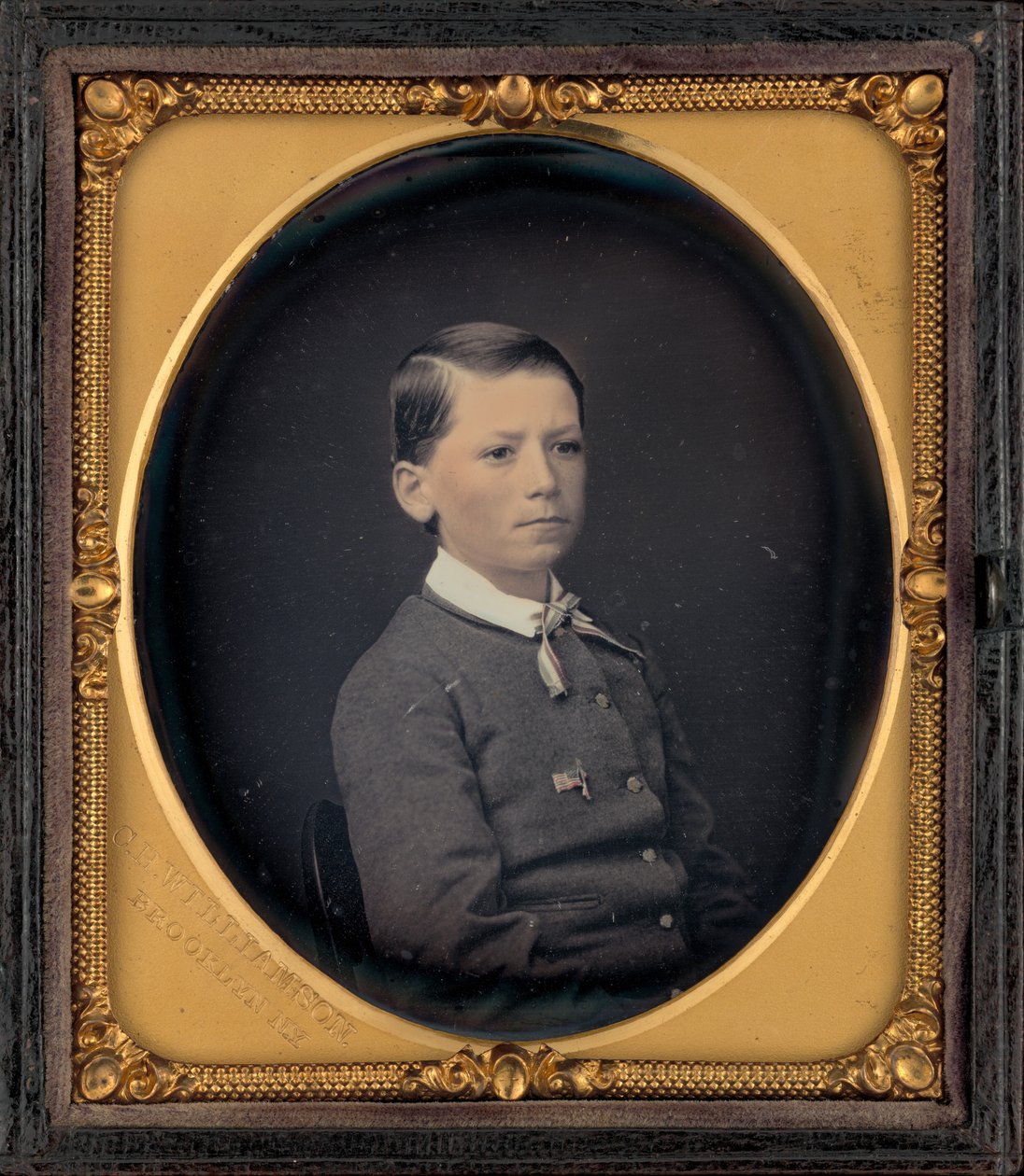 Portret chłopca, ok. 1858 (zdjęcie) autorstwa Charles H. Williamson