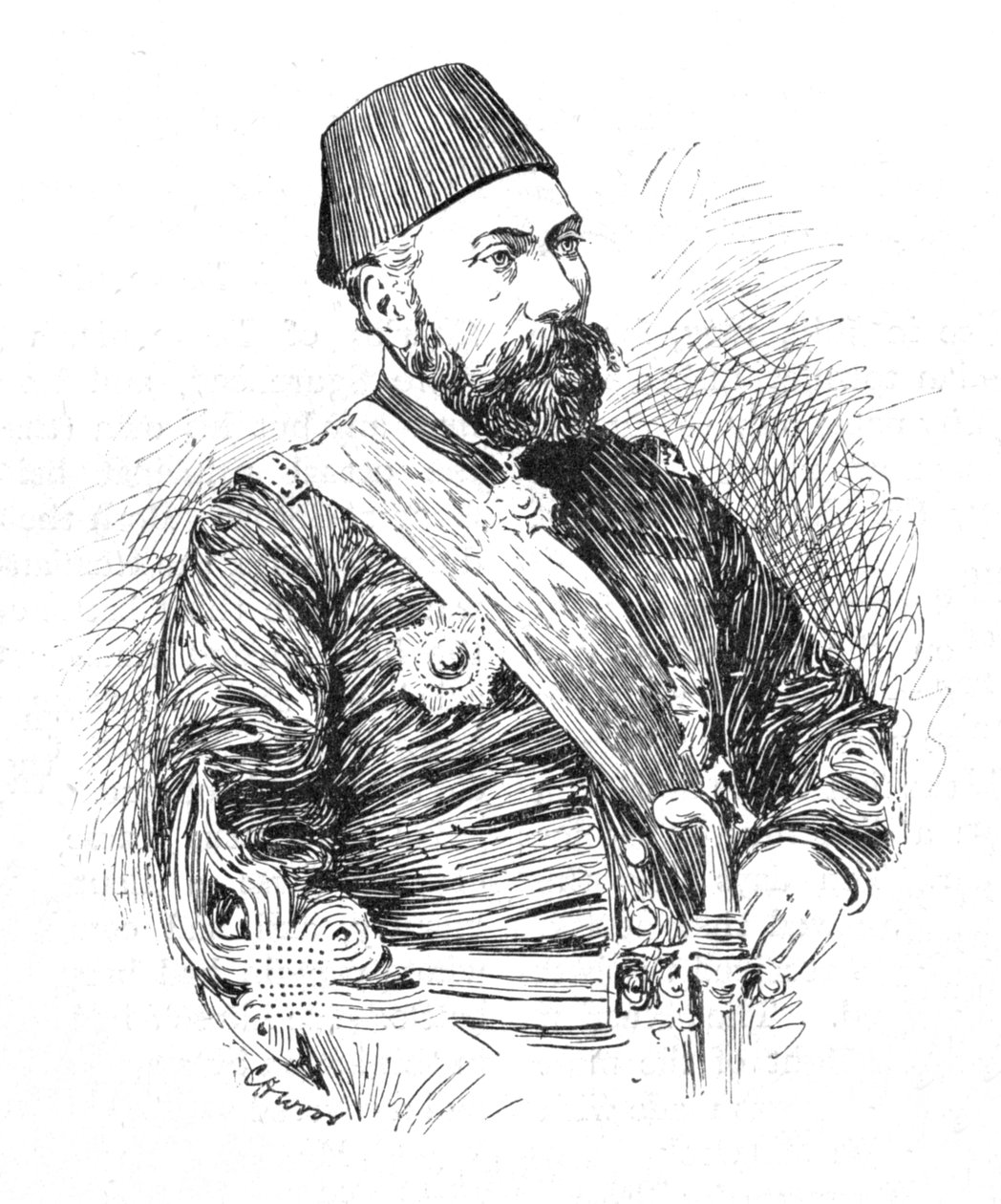 Osman Pasza, 1902 autorstwa Charles Haigh Wood