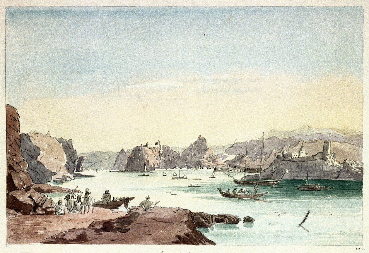 Muscat Creek (Oman). Obraz autorstwa podpułkownika Charlesa Hamiltona Smitha (1776-1859) autorstwa Charles Hamilton Smith