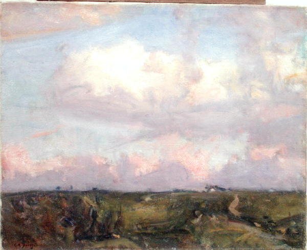 Chmury popołudniowe (olej na płótnie) autorstwa Charles Harold Davis