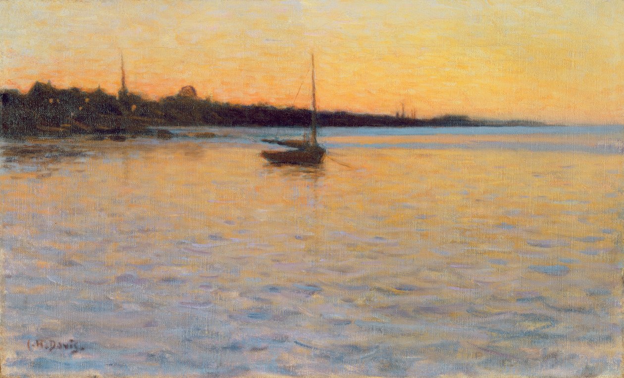 Zmierzch nad wodą, 1892 autorstwa Charles Harold Davis