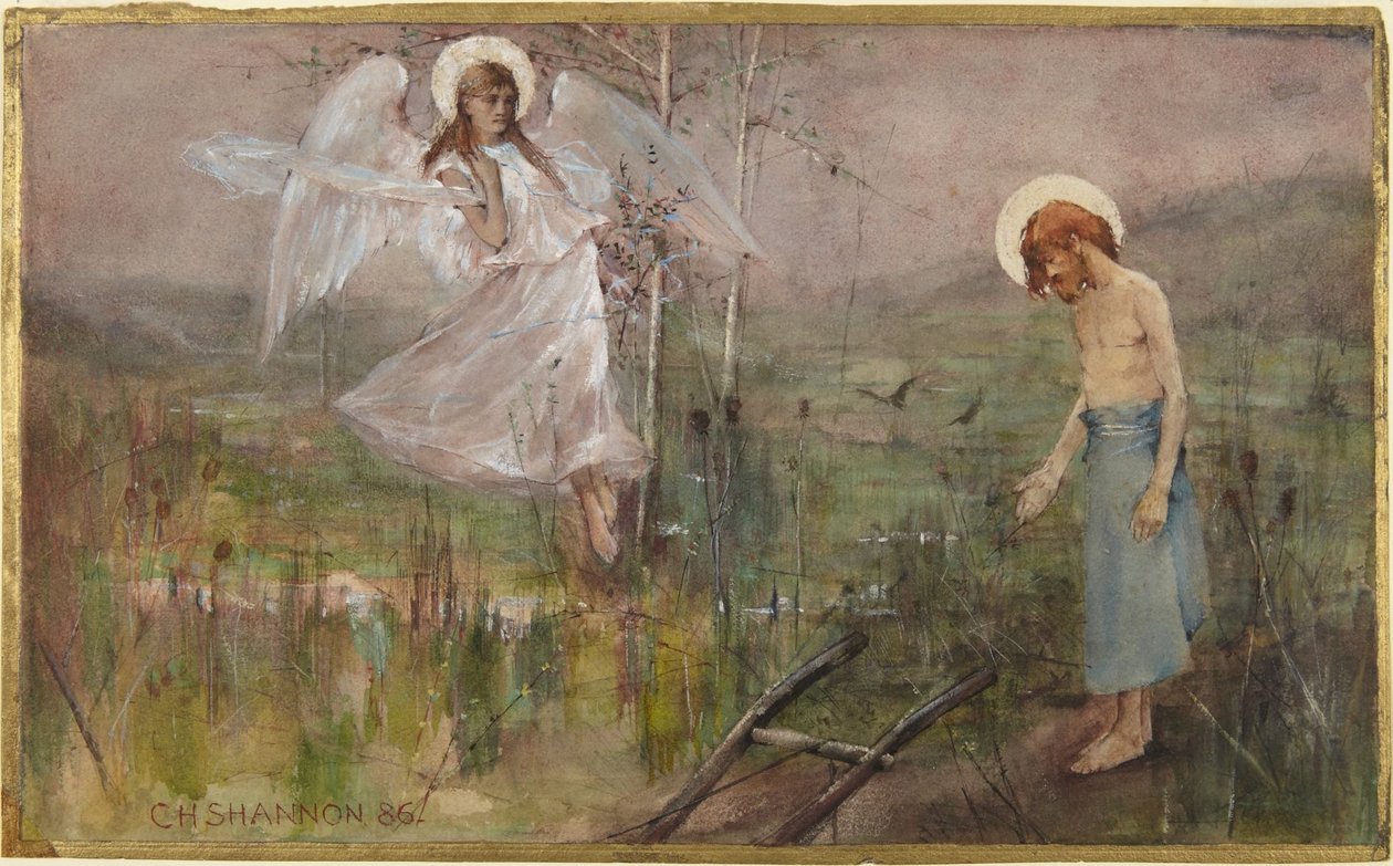 Anioł ukazujący się świętemu autorstwa Charles Haslewood Shannon