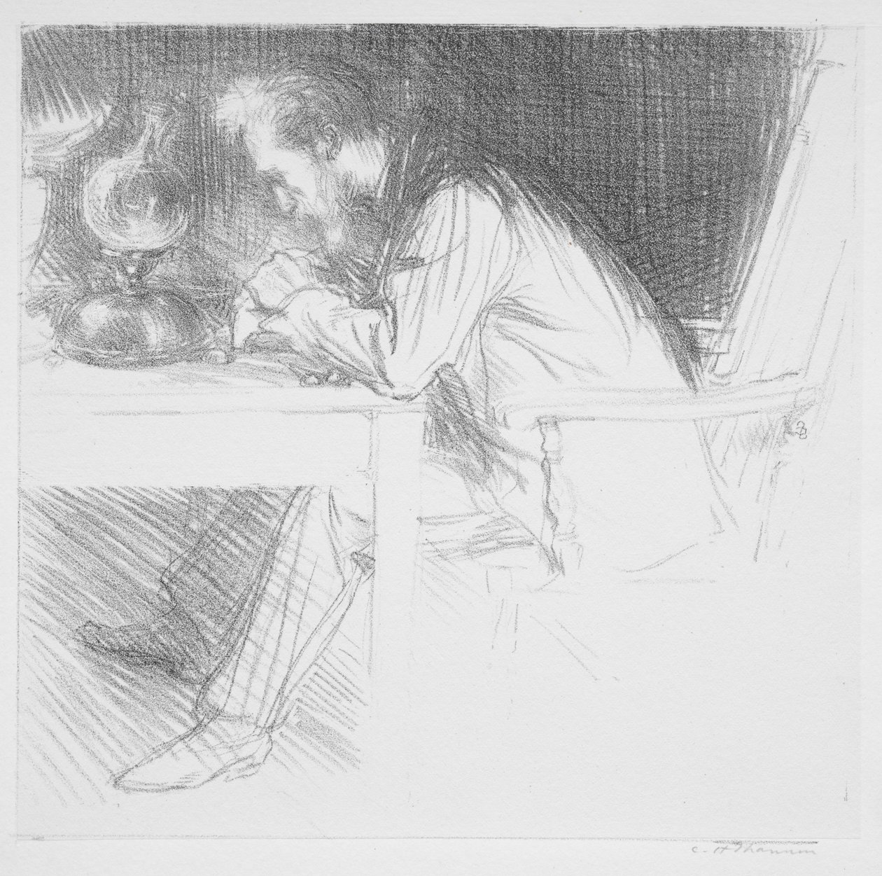 Charles Ricketts, 1894. autorstwa Charles Haslewood Shannon