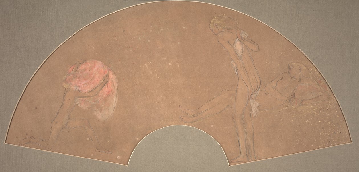 Scena figuralna (ołówek i gwasz na brązowym papierze) autorstwa Charles Haslewood Shannon