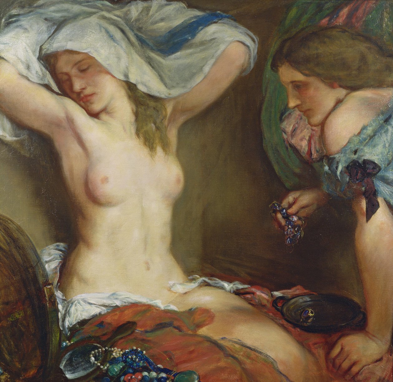 Naszyjnik z ametystów, 1905 autorstwa Charles Haslewood Shannon