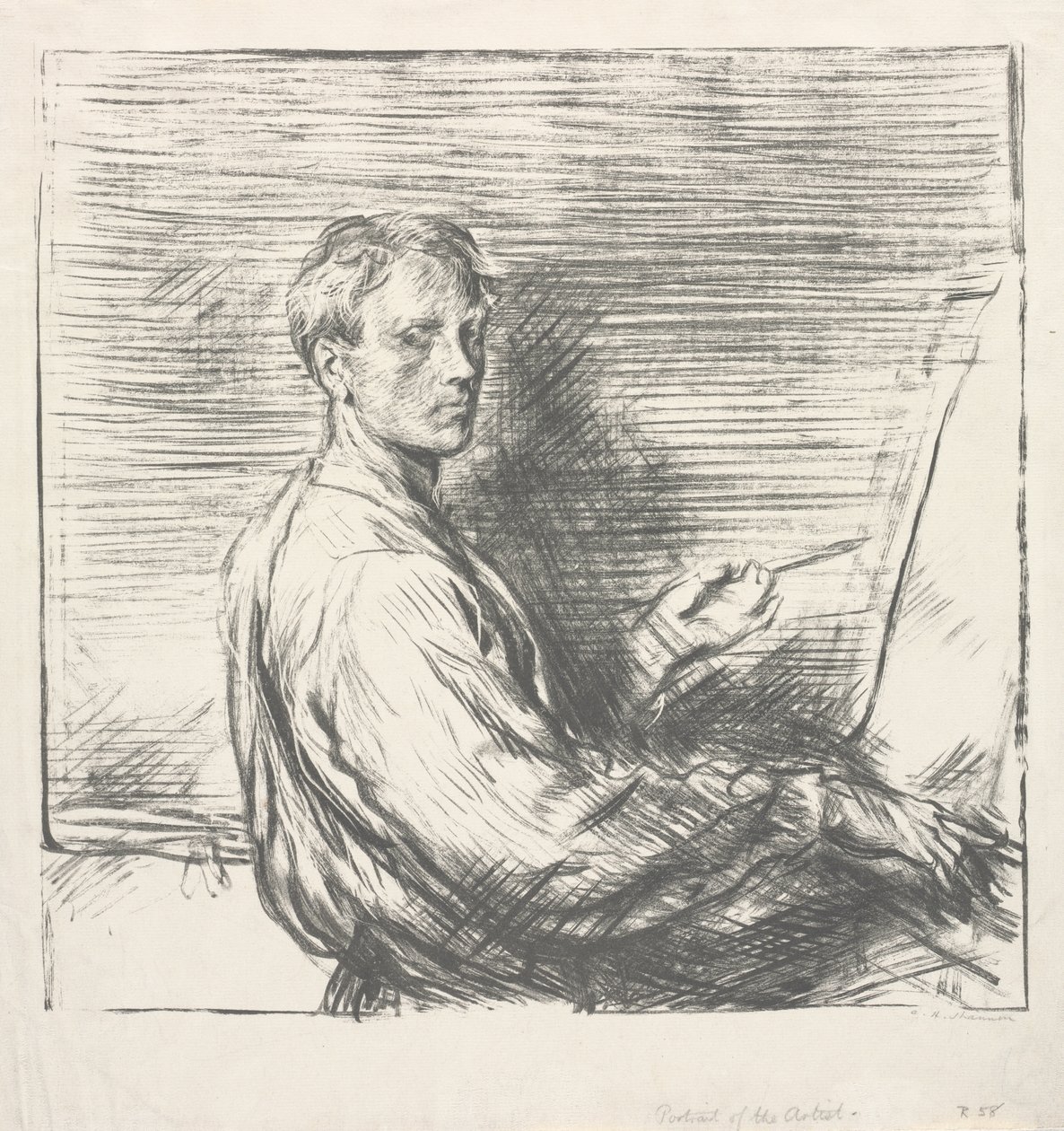 Portret Artysty, nr 1 autorstwa Charles Hasslewood Shannon