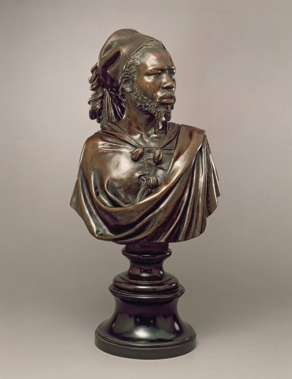 Popiersie portretowe Saida Abdullaha z Majaku, Królestwo Darfuru, Sudan, 1848 (brąz) autorstwa Charles Henri Joseph Cordier