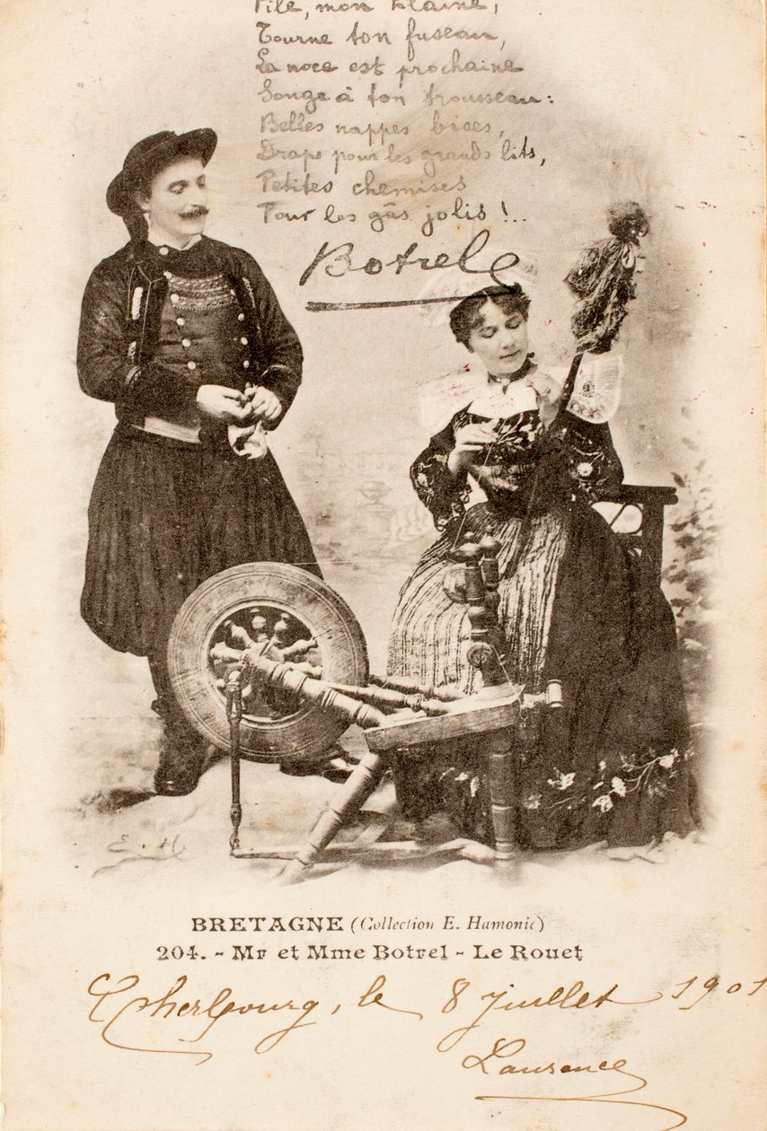 Stara pocztówka / Le Rouet / Bretania / Francja autorstwa Augustus Kollner