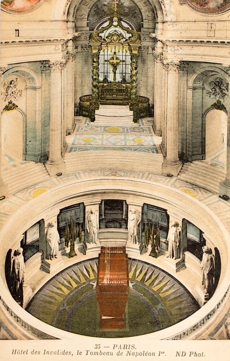 Pocztówka/Grób Napoleona I/Invalides/Paryż/Seine/Ile de France/Francja autorstwa Augustus Kollner