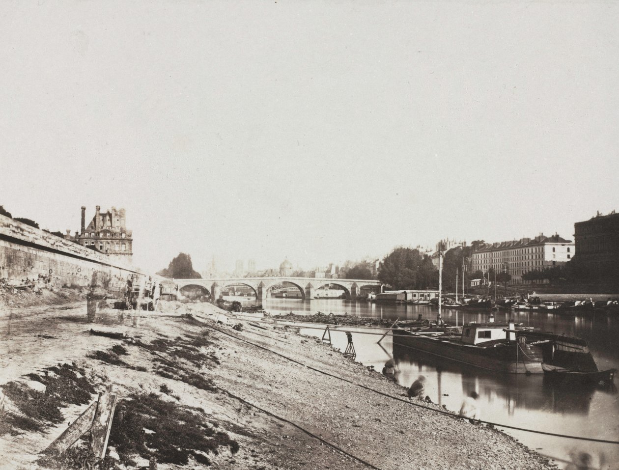 Widok z Pont de la Concorde, 1852. autorstwa Charles Henri Plaut