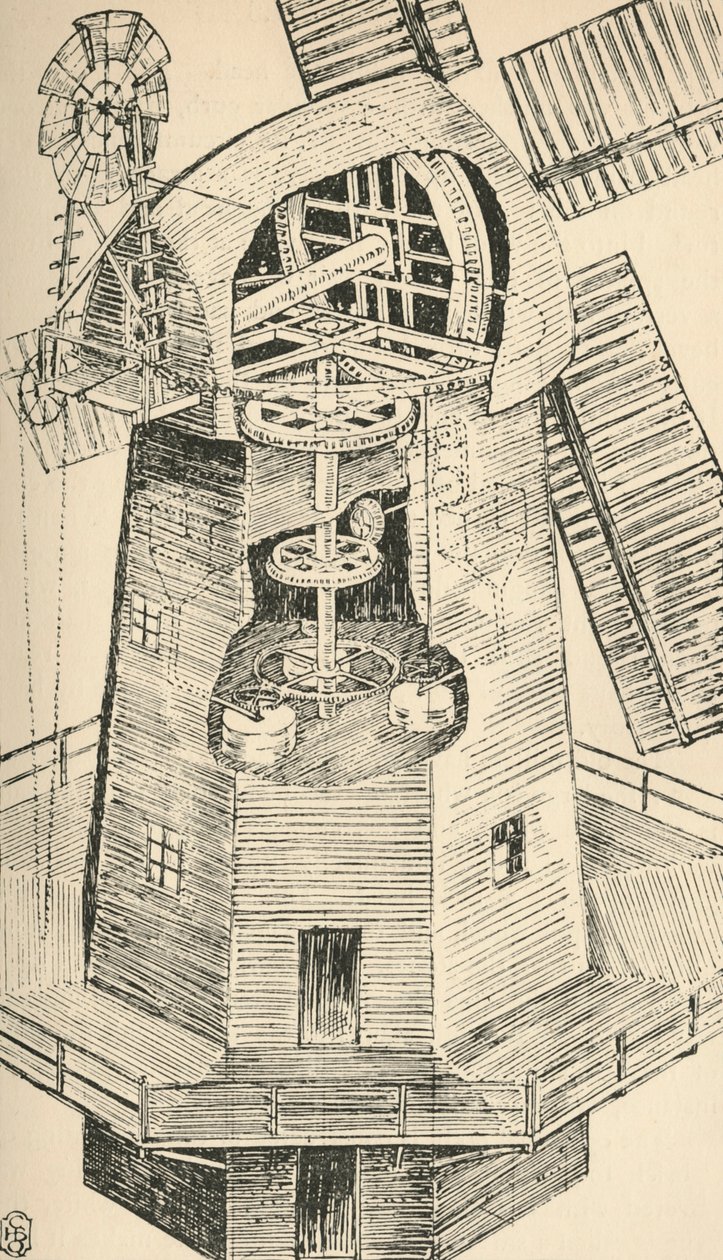 Smock Mill, 1931 autorstwa Charles Henry Bourne Quennell