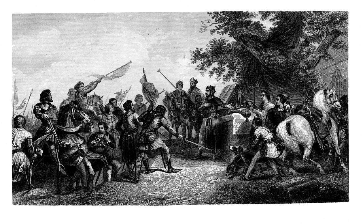 Bitwa pod Bouvines, 27 lipca 1214, 1875. autorstwa Charles Henry Jeens