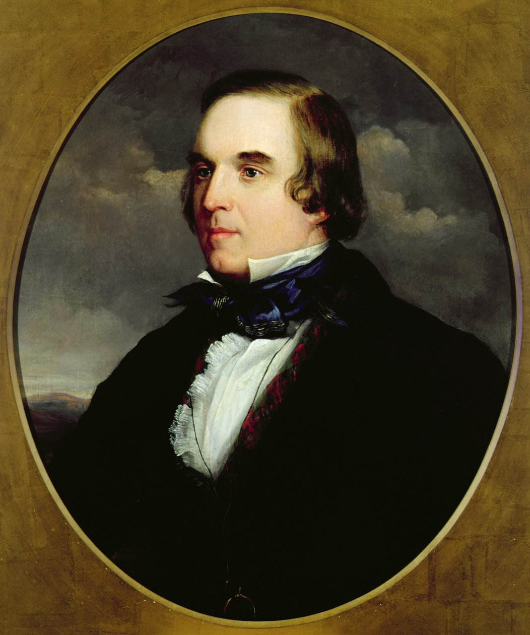 Portret George Linley (1798-1865) (olej na płótnie) autorstwa Charles Henry Schwanfelder