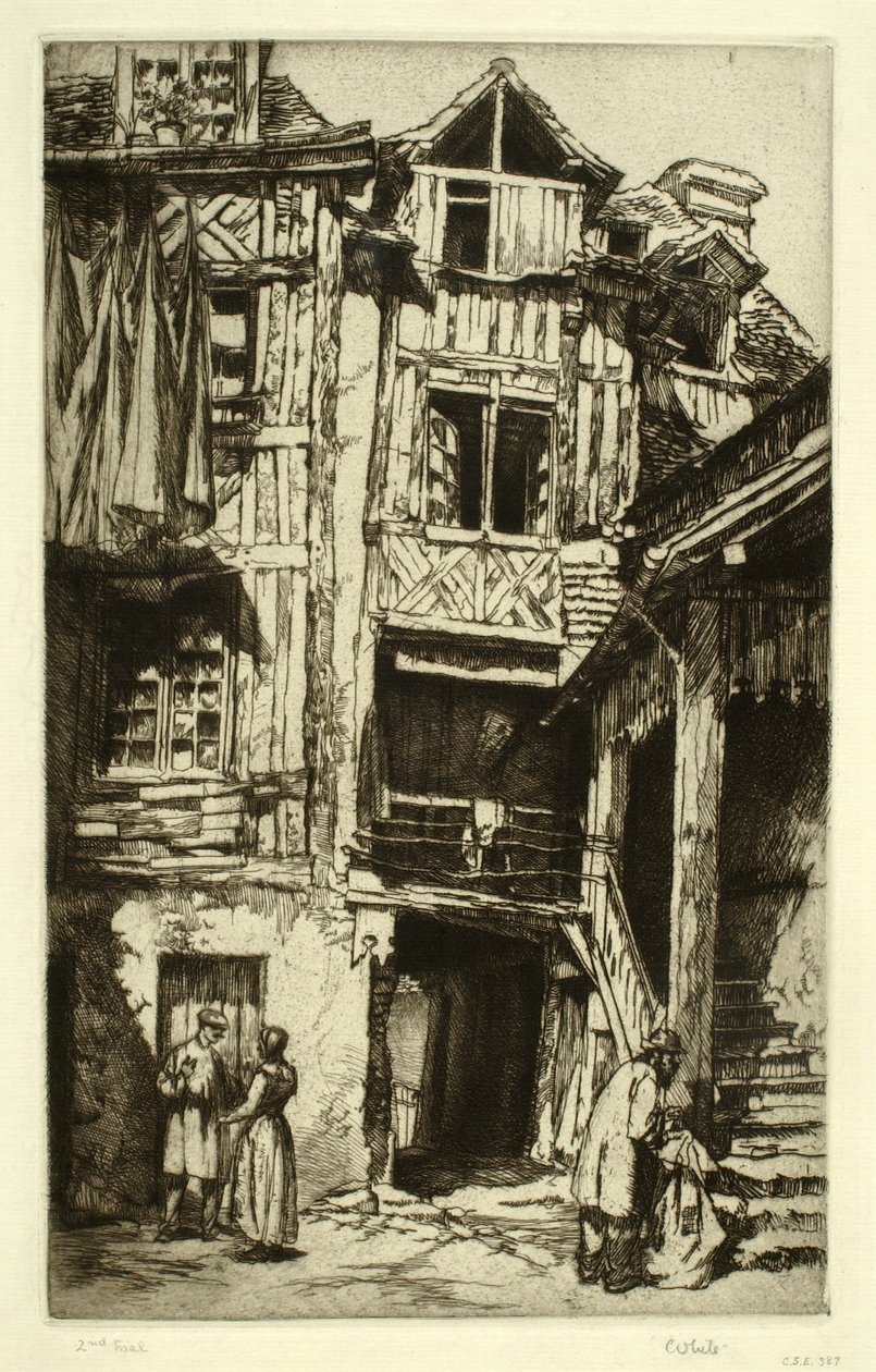 Dziedziniec Lisieux autorstwa Charles Henry White