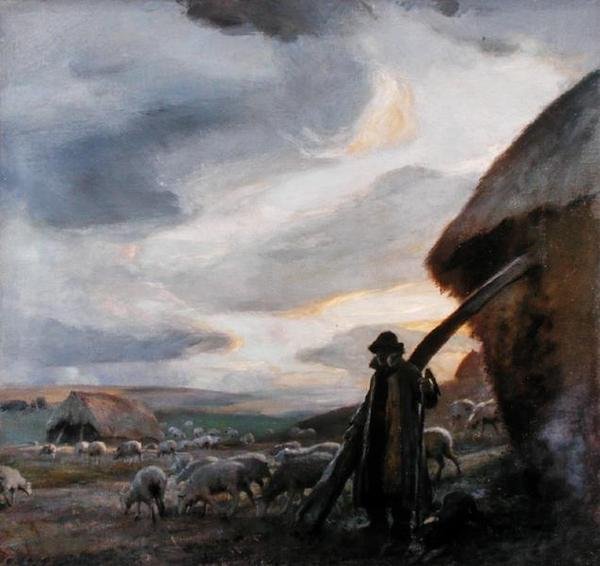 Godzina wieczorna, ok. 1905 (olej na płótnie) autorstwa Charles Hodge Mackie