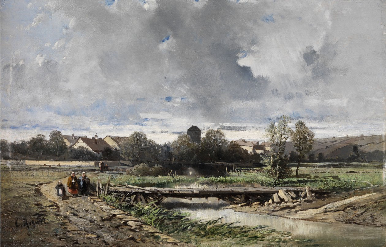 Wioska w Normandii autorstwa Charles Hoguet
