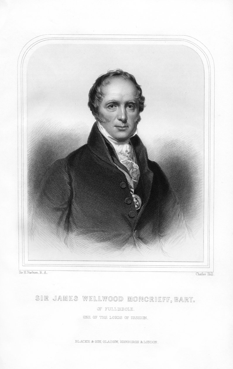 Sir James Wellwood Moncrieff, wybitny szkocki sędzia, 1870. autorstwa Charles Holl