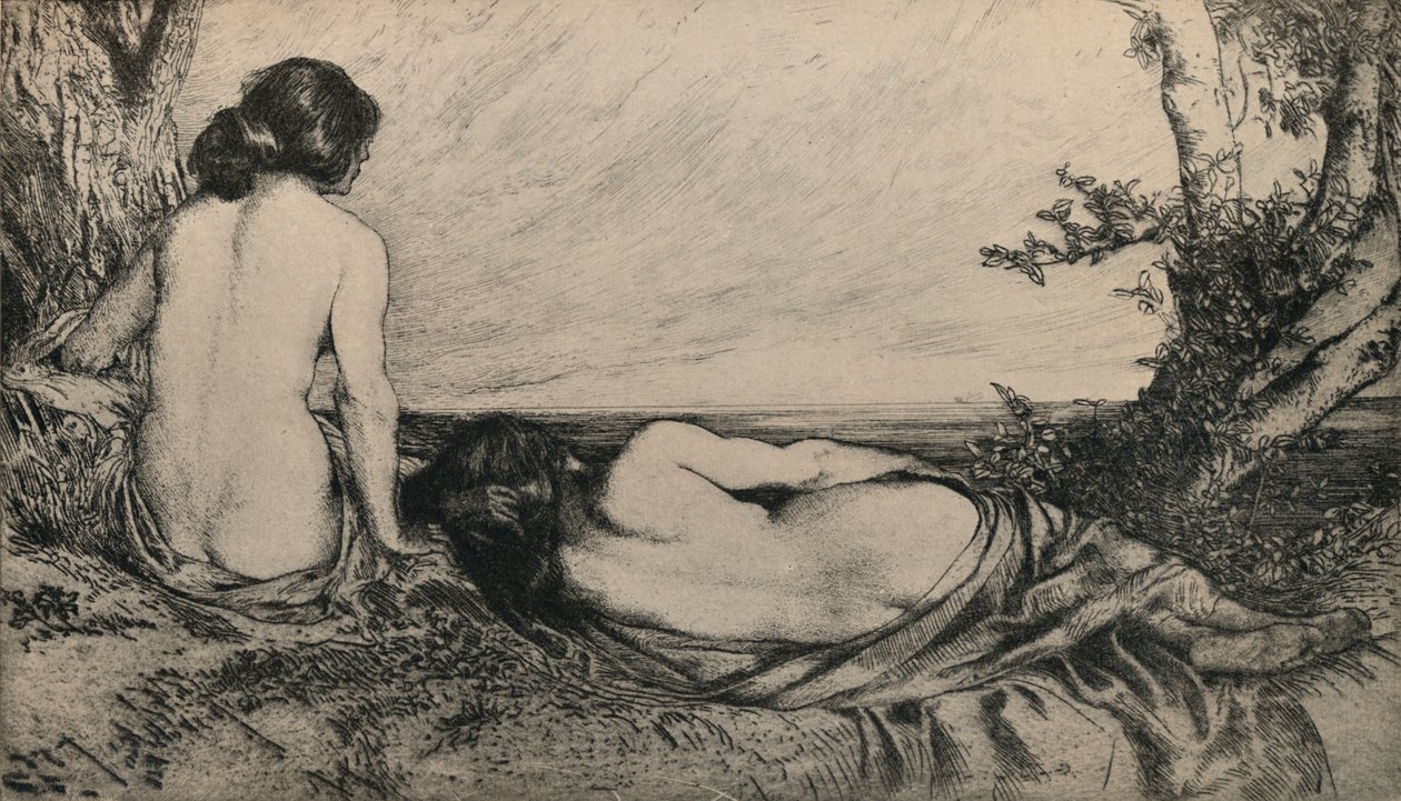 „Nimfy nad morzem”, 1905 autorstwa Charles Holroyd